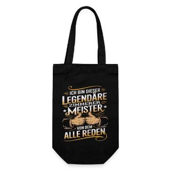 Je suis ce légendaire maître charpentier de la - Sac à bouteille - noir - Devant