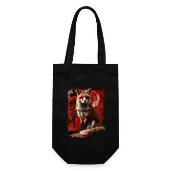 Drôle Renard Renard Art Animal Nature Animaux Animaux Sauvages - Sac à bouteille - noir - Devant