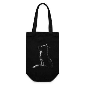 Drôle Renard Renard Art Animal Nature Animaux Animaux Sauvages - Sac à bouteille - noir - Devant