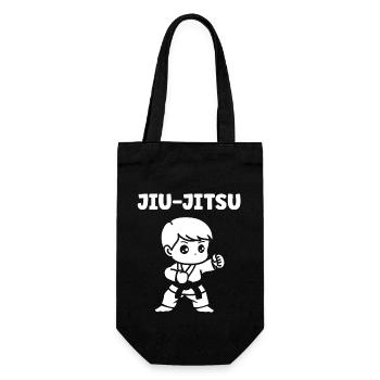 Jiu Jitsu - Geschenkbeutel für Flaschen - Schwarz - Vorne