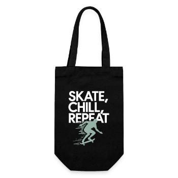 Skater Life: Downhill Longboarding Und Street - Geschenkbeutel für Flaschen - Schwarz - Vorne