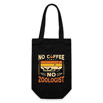 Zoologiste Pas de café Scientifique animalier Amateur de café - Sac à bouteille - noir - Devant