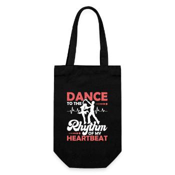 Danser au rythme de mon battement de cœur Musique latine Sa - Sac à bouteille - noir - Devant