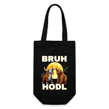 Chemises crypto Bull Bear HODL - Sac à bouteille - noir - Devant