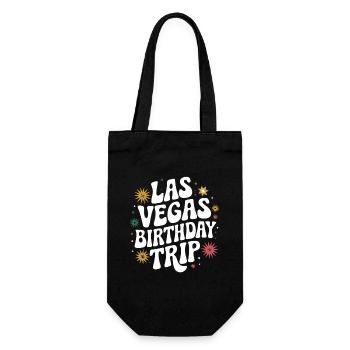 Las Vegas Birthday Trip – Einzigartiger - Geschenkbeutel für Flaschen - Schwarz - Vorne