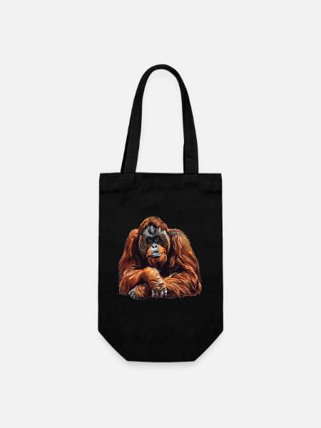 Orangutan Orang-Utans Orang-Utan - Geschenkbeutel für Flaschen - Schwarz