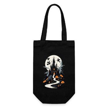 Spooky Haunted Castle Magical Haunted Castle - Gift Bag for Bottles - black - Front