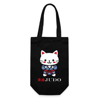 Judo - Geschenkbeutel für Flaschen - Schwarz - Vorne