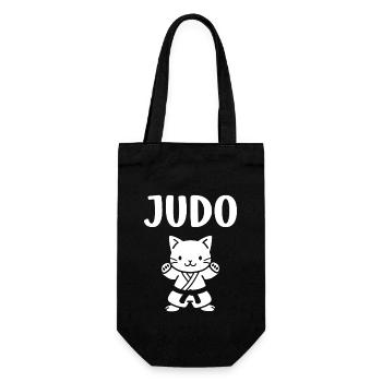 Judo - Geschenkbeutel für Flaschen - Schwarz - Vorne