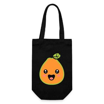 Papaya - Gift Bag for Bottles - black - Front