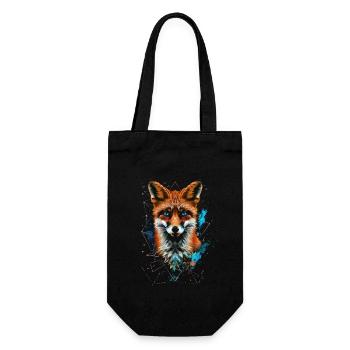 Drôle Renard Renard Art Animal Nature Animaux Animaux Sauvages - Sac à bouteille - noir - Devant