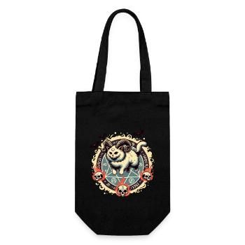 Cute Lucifer Cat Funny Cats Summoning - Gift Bag for Bottles - black - Front
