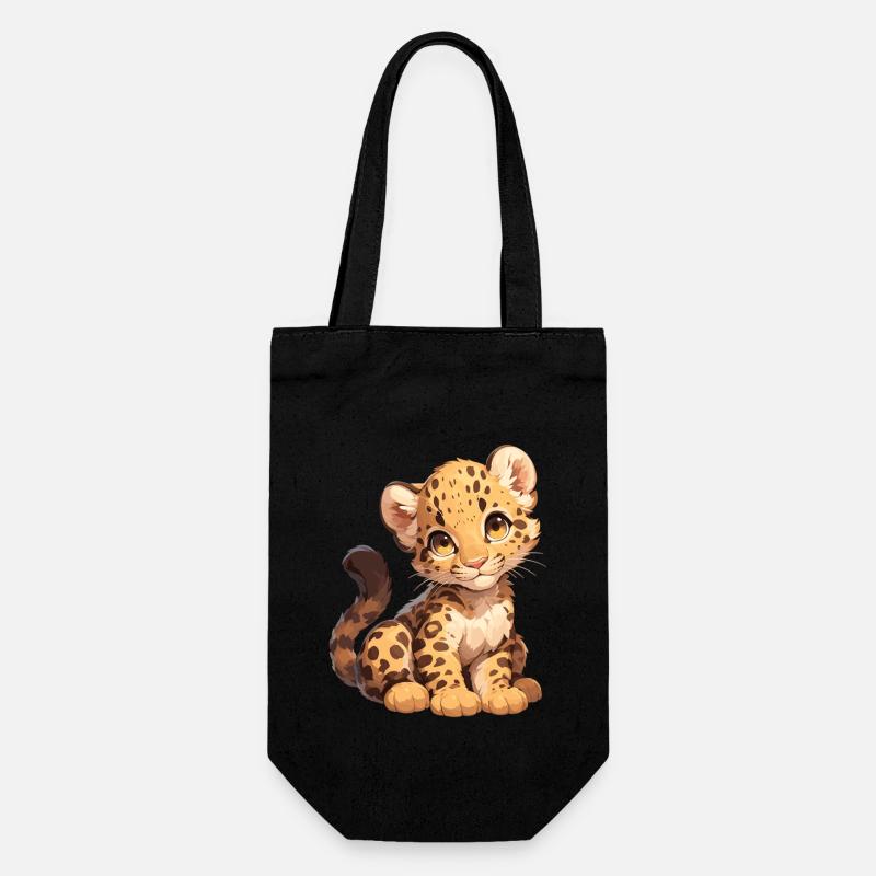 Léopard léopard - Sac à bouteille - noir