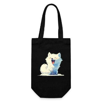 Arctic Fox Polarfüchse Polarfuchs - Geschenkbeutel für Flaschen - Schwarz - Vorne