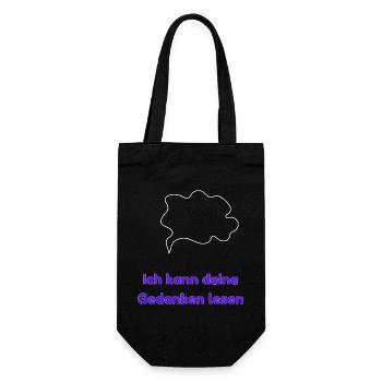 Ich kann deine Gedanken lesen - Geschenkbeutel für Flaschen - Schwarz - Vorne