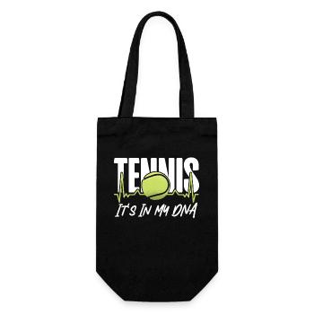 Drôle de joueur de tennis Raquette Tennis - Sac à bouteille - noir - Devant