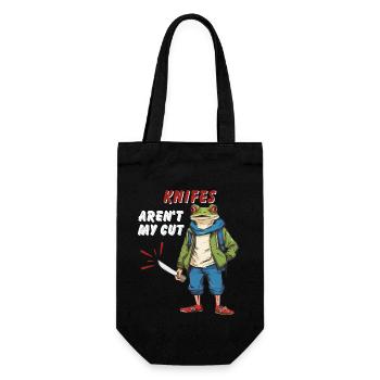 LES COUTEAUX NE SONT PAS MA COUPE - Sac à bouteille - noir - Devant
