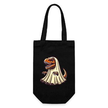 Mignon Dinosaure Fantôme Drôle T-Rex - Sac à bouteille - noir - Devant