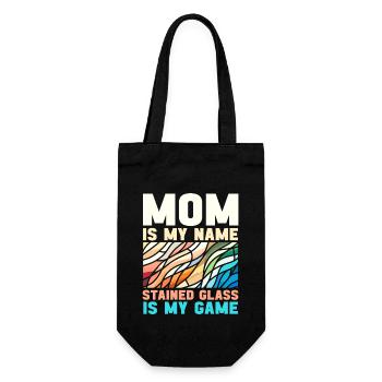 Stained Glass Artist Stained Glass Art - Gift Bag for Bottles - black - Front