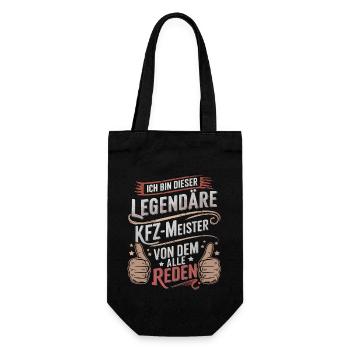 I'm this legendary car master - Gift Bag for Bottles - black - Front