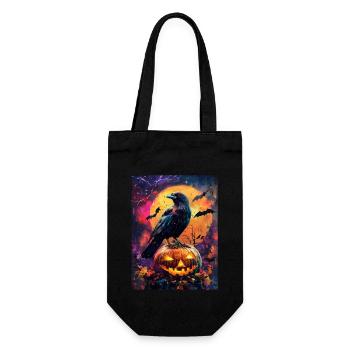 Cadeau d’Halloween Femmes Citrouille Hommes Enfants - Sac à bouteille - noir - Devant