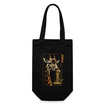Giraffe Safari Manga Ramen Noodle Giraffe Anime - Gift Bag for Bottles - black - Front