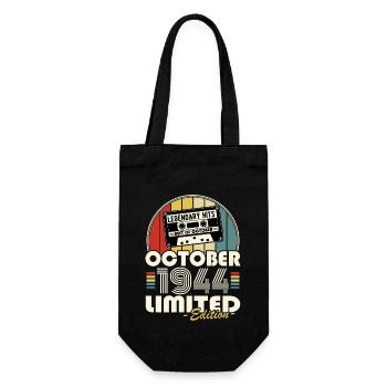 Legendary since October 1944 vintage birthday - Gift Bag for Bottles - black - Front