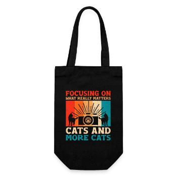 Chat Photographes Chat Amoureux Des Chats Photo - Sac à bouteille - noir - Devant