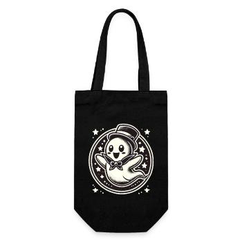 Funny Magician Ghost Cute Halloween - Gift Bag for Bottles - black - Front