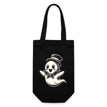 Funny Magician Ghost Cute Halloween - Gift Bag for Bottles - black - Front