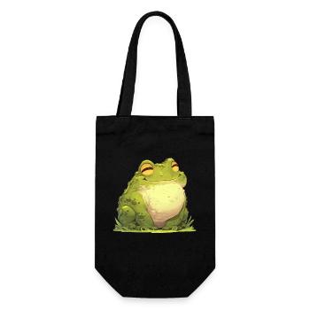 Bullfrog Ochsenfrösche Ochsenfrosch - Geschenkbeutel für Flaschen - Schwarz - Vorne