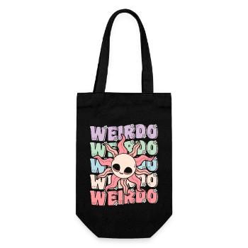 Groovy Weirdo Kawaii Pastel Goth Sun - Gift Bag for Bottles - black - Front
