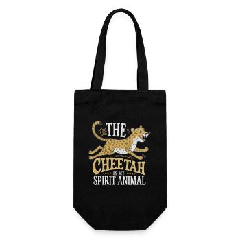 Gepard The Cheetah Is My Spirit Animal Gepard - Gift Bag for Bottles - black - Front