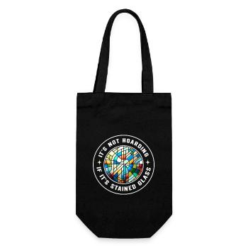 Stained Glass Artist Stained Glass Art - Gift Bag for Bottles - black - Front