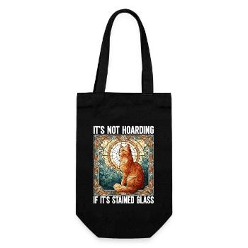 Stained Glass Artist Stained Glass Art - Gift Bag for Bottles - black - Front