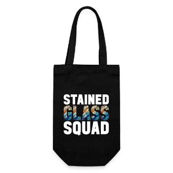 Stained Glass Artist Stained Glass Art - Gift Bag for Bottles - black - Front
