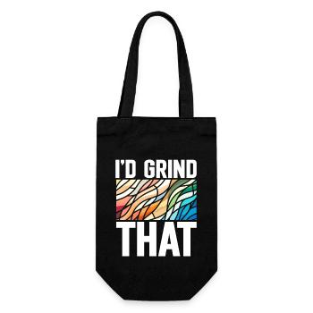 Stained Glass Artist Stained Glass Art - Gift Bag for Bottles - black - Front