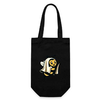 Drôle d’abeille fantôme Abeille fantôme mignonne - Sac à bouteille - noir - Devant