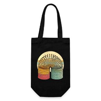 Stair runner Retro – Slinky pour petits et grands - Sac à bouteille - noir - Devant