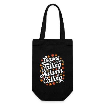 Autumnal blaze of colour for nature lovers and - Gift Bag for Bottles - black - Front