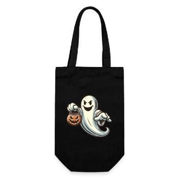 Cute Halloween Ghost Trick Or Treat - Gift Bag for Bottles - black - Front