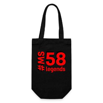 MS58 - Geschenkbeutel für Flaschen - Schwarz - Vorne