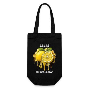 LE LEMON SOUR EST AMUSANT - Sac à bouteille - noir - Devant