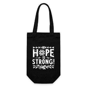 Hope is Strong - Gift Bag for Bottles - black - Front