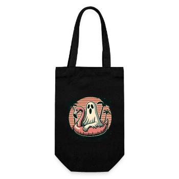 Summer Halloween Spooky Lifestyle Ghosts - Gift Bag for Bottles - black - Front