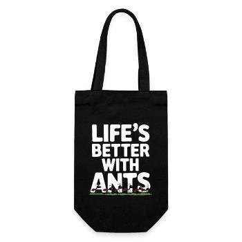 Ant Farm Enthusiast Ant Keeping Ant Colony Builder - Geschenkbeutel für Flaschen - Schwarz - Vorne