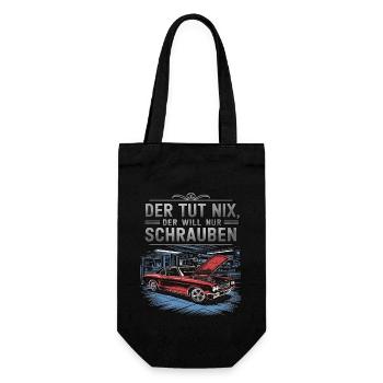 He doesn't do anything, he just wants to screw - classic - Gift Bag for Bottles - black - Front