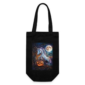 Cadeau d’Halloween Femmes Licorne Hommes Enfants - Sac à bouteille - noir - Devant