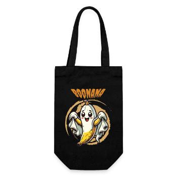 Funny Banana Ghost Ghost Boonana Costume - Gift Bag for Bottles - black - Front
