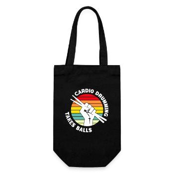 Le tambour cardio prend des balles – Motivation pour la forme physique - Sac à bouteille - noir - Devant